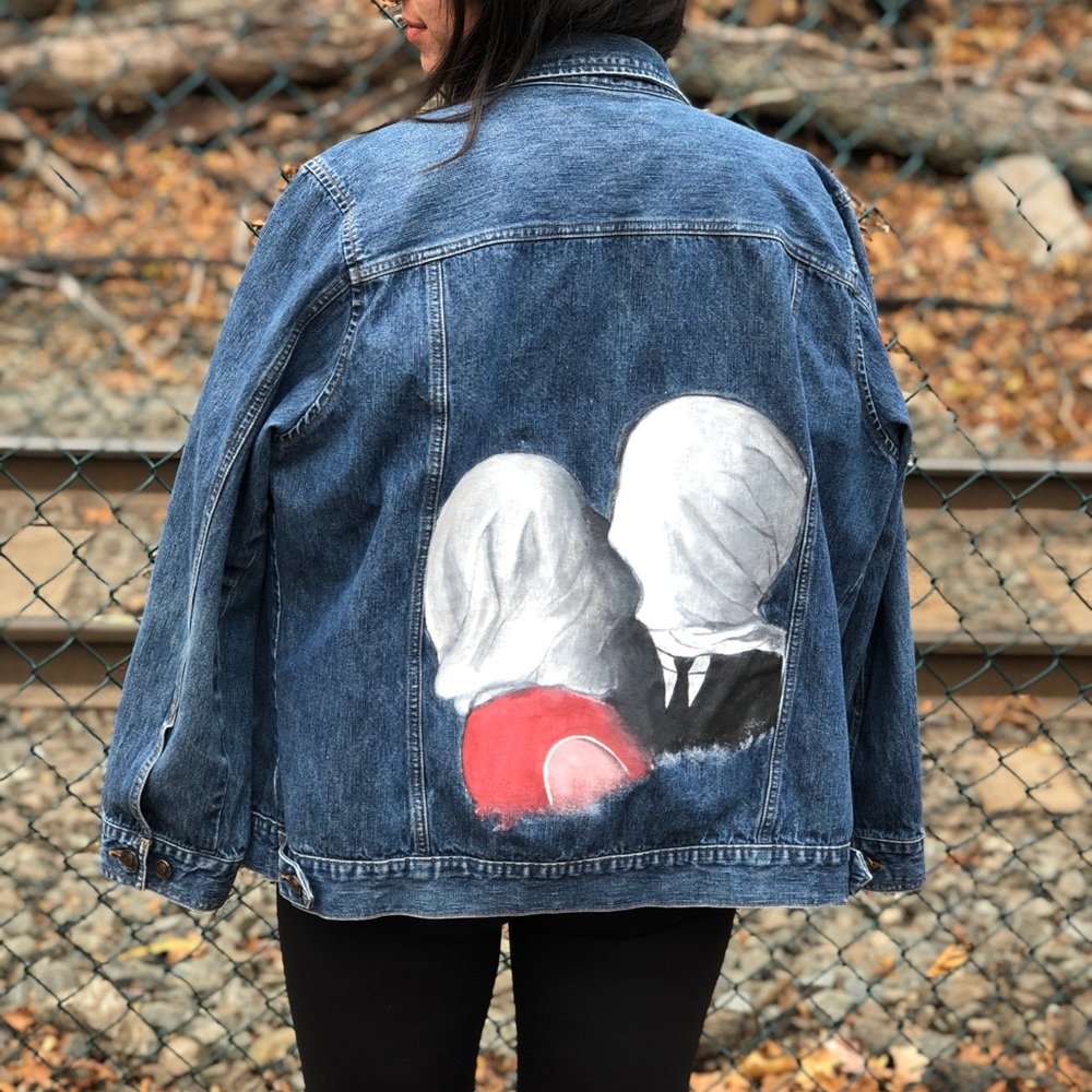 Hand painted denim jacket